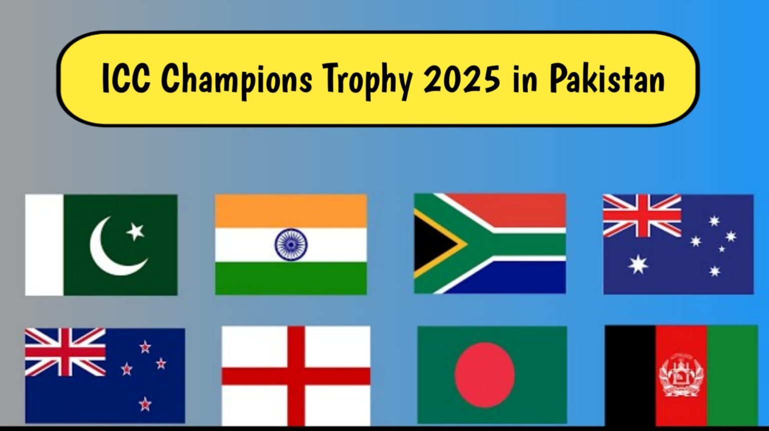 Icc Champions Trophy 2025 Teams And Venues Images References :